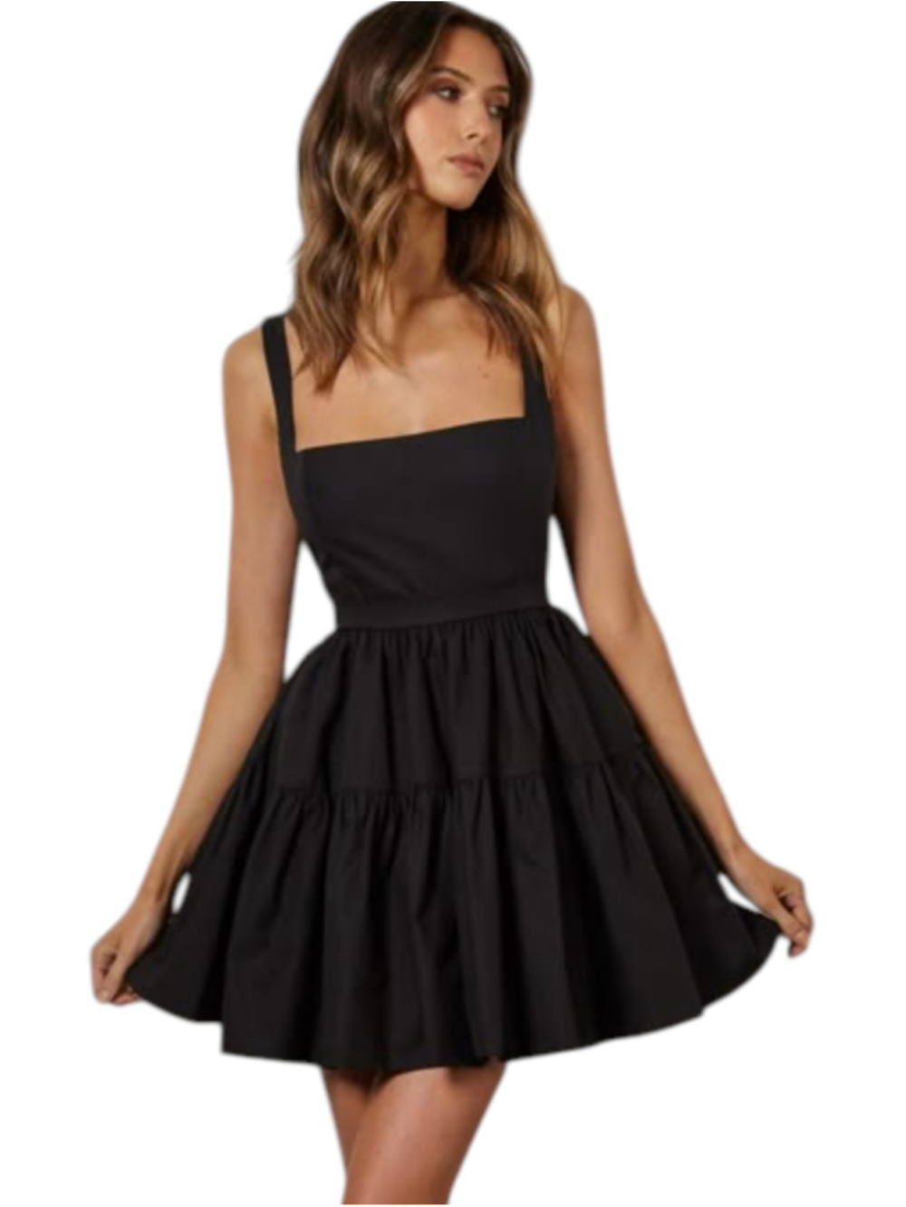 ALB Anne Louise Boutique the Noir Black Mini Dress Medium - Picture 2 of 16